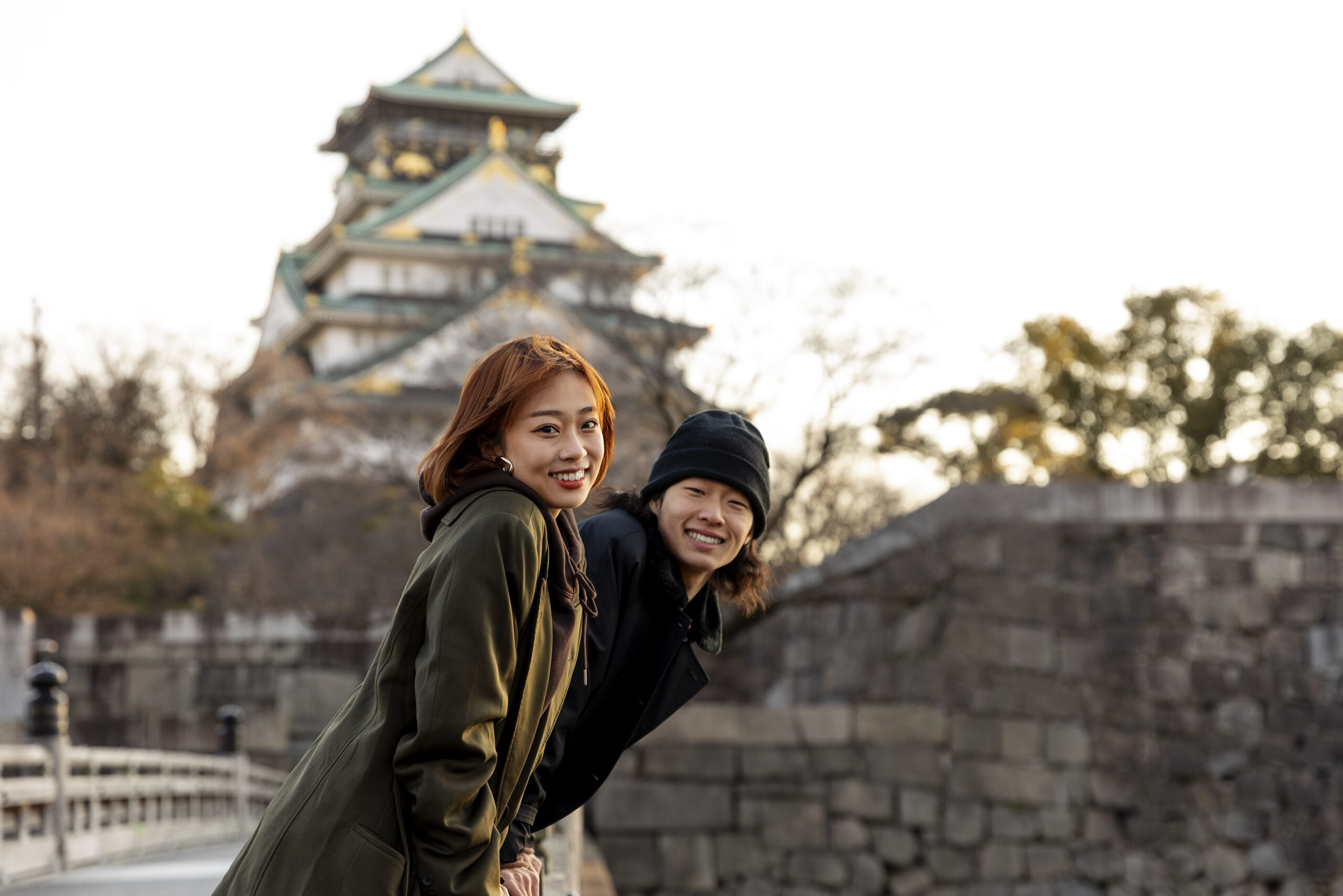 klien-perjalanan-privat-mewah-osaka-castle